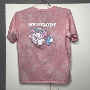 Uniqlo UT x Sanrio My Melody Pink Cotton Short Sleeve T Shirt Womens Sz M